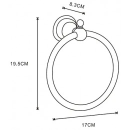 ELVIA Полотенцедержатель, золото