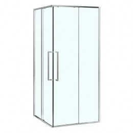 AZ-R43-90-CH-CL Душевое ограждение SHANGHAI SQP-90х90х195-CH-CL, прозрачное стекло 6 мм, профиль хром