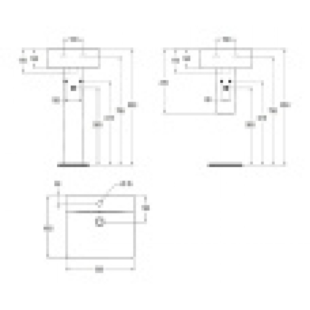 E788401 CONNECT CUBE Умывальник 50 см,