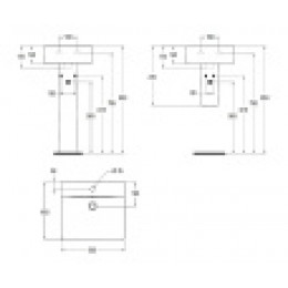 E788401 CONNECT CUBE Умывальник 50 см,