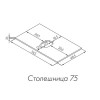 Либерти 75 Столешница Белый глянец