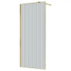 AZ-271-100-BGL-CRF Душевая перегородка Walk-in, 100x195-BGL-CRF, в рамке, Рифленое стекло 8 мм, профиль брашированное золото