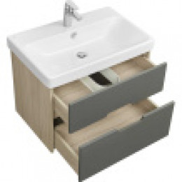 Оливия 70 Тумба Грей/Дуб Ойстер (БЕЗ УМЫВАЛЬНИКА "Адриана-70")