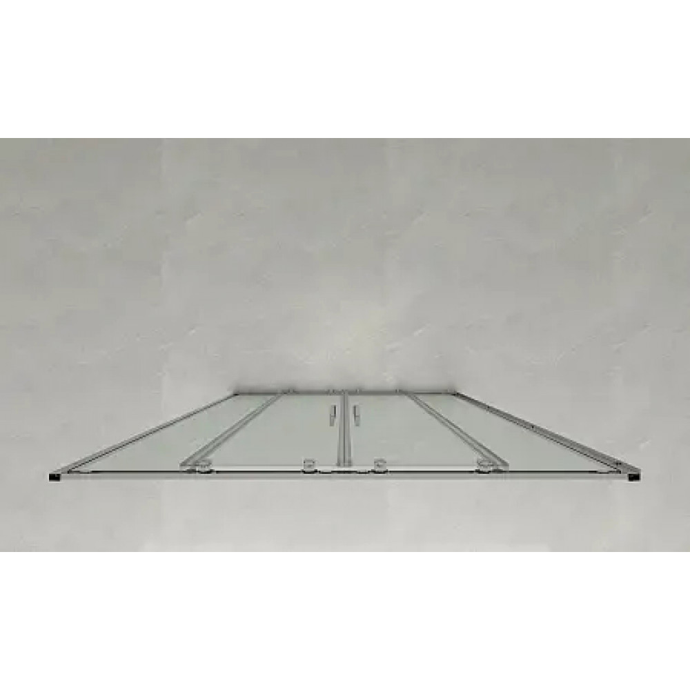 Дверь в нишу, раздвижная CS-AB04C-150 150x190，профиль хром，6 мм прозрачное стекло, профиль хром