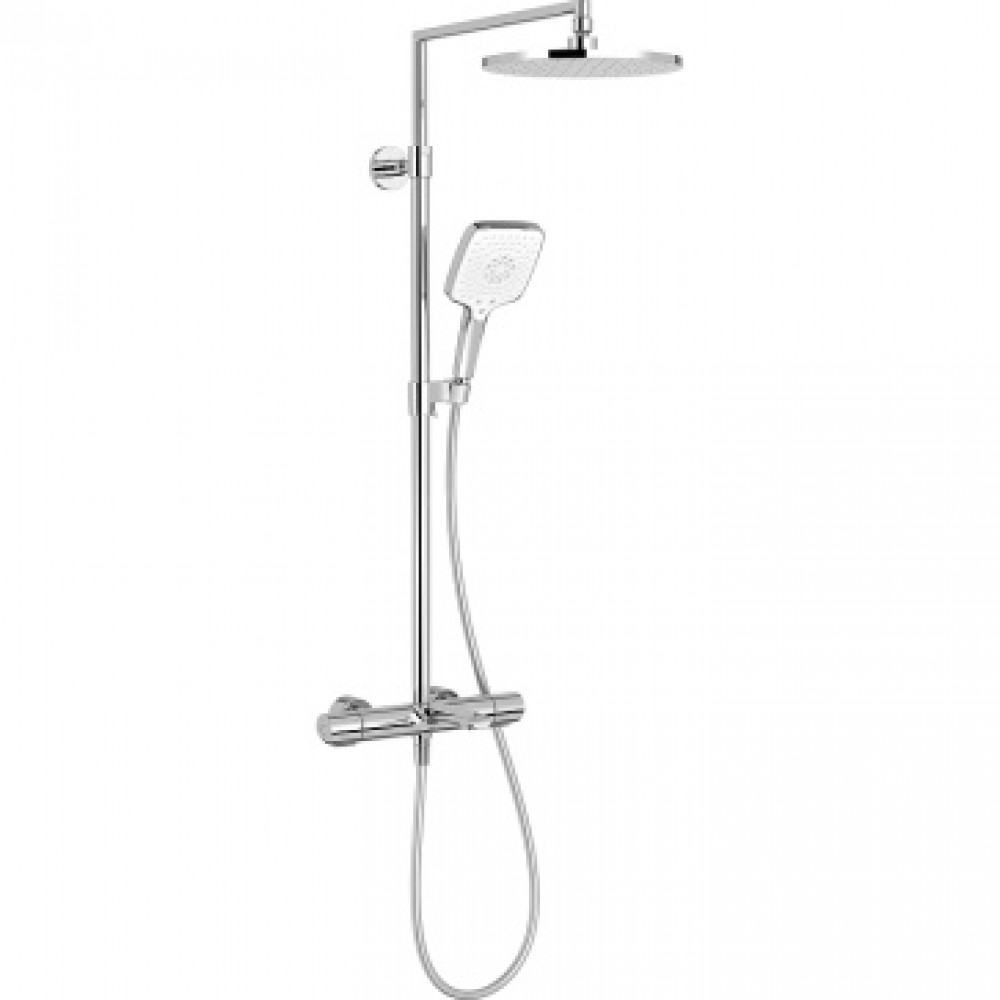 E97389RU-9-CP AVID Колонна для ванны и душа с термостатом, верхним и ручным душем, хром