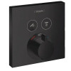 15763670 ShowerSelect Термостат, скрытого монтажа, для 2 потребителей черный матовый