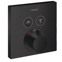 15763670 ShowerSelect Термостат, скрытого монтажа, для 2 потребителей черный матовый
