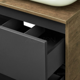 Терра 105 Тумба Дуб Кантри/Антрацит (БЕЗ УМЫВАЛЬНИКА MILA 400,MILA 350,Одри 420х420 Soft,Одри 420x620 Round,Лола 60)