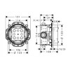 01800180 iBox universal скрытая часть, ½’/¾’