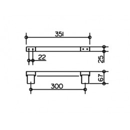 14907010000 Plan Поручень 300 мм