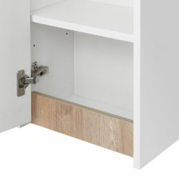 Шкаф навесной Марти Белый/Дуб Эндгрейн