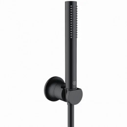 KLUDI NOVA FONTE Puristic Душевой гарнитур для ванны 1S, черный матовый, арт. 2085039-15