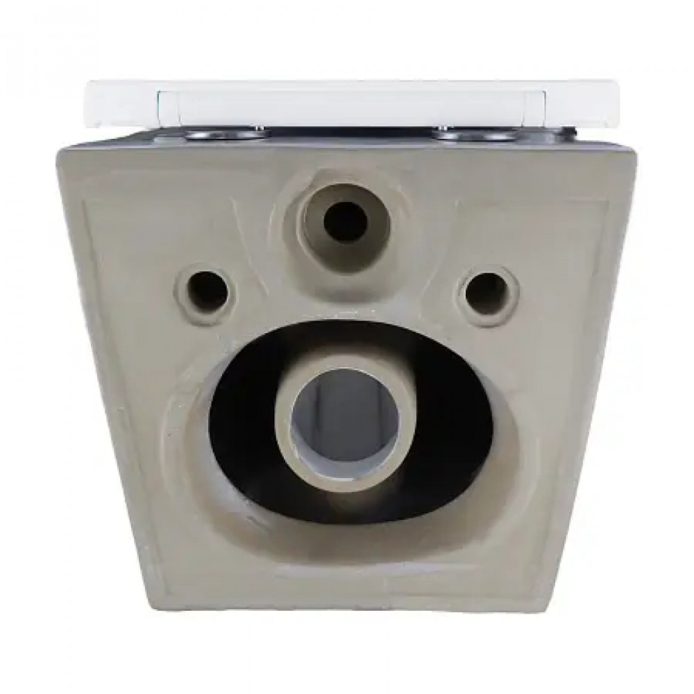 AZ-5177T-WHT ADAGIO Унитаз подвесной с системой смыва Tornado в комплекте с быстросъемным сиденьем микролифт, дюропласт 485*360*365mm