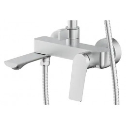 Lursy Душевая система с квадратным тропическим душем, сатин