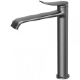 ABILITY Смеситель для раковины высокий без донного клапана, графит