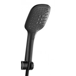 Душевая система с поворотным изливом, черный, AZ-801-2B