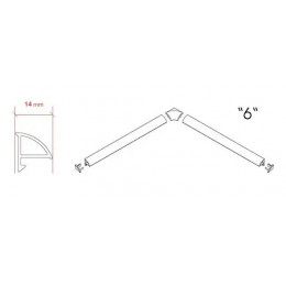 Универсальная декоративная планка 6/1100 белая