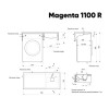 Раковина Paola Magenta 1100 R