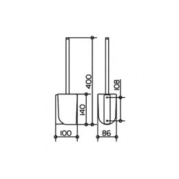11669019000 Elegance NEW Туалетный ершик подвесной