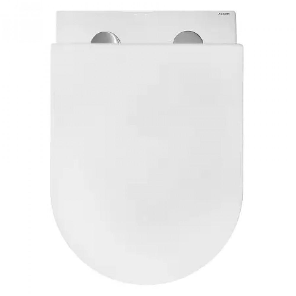 BONELLE Унитаз подвесной безободковый с сиденьем микролифт, смыв ТОРНАДО. Размер 490x345x350 мм (1 место)