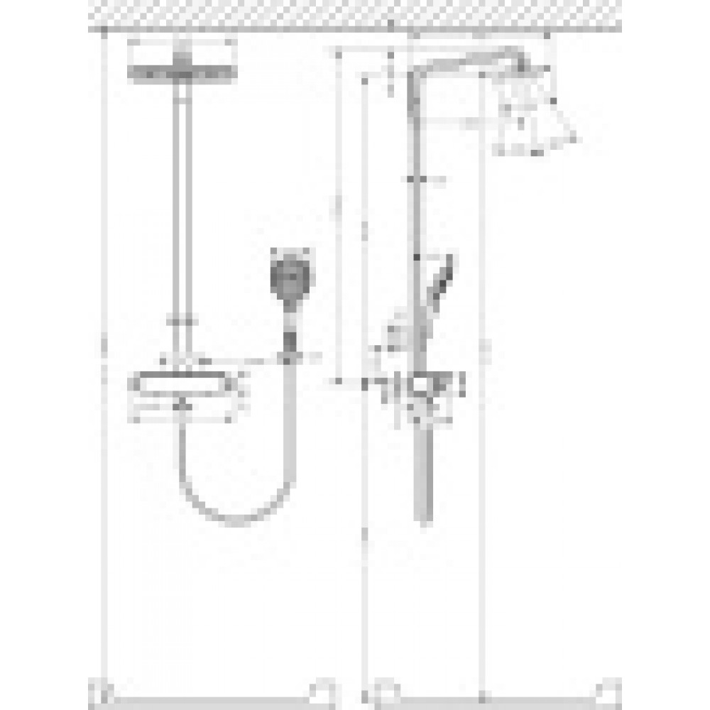 27112400 Raindance Select Raindance Select 360 Showerpipe, ½’