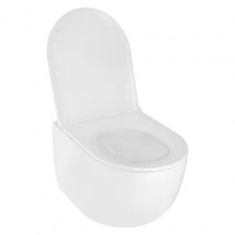 Azario TERSO  AZ-092E-UQ3 ТОРНАДО 3.0 (СКРЫТОЕ КРЕПЛЕНИЕ) подвесной  унитаз в комплекте с сидением микролифт 495x360x370mm