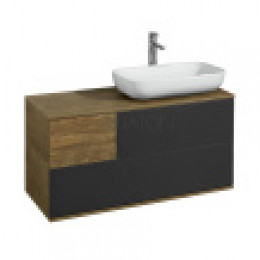 Терра 105 Тумба Дуб Кантри/Антрацит (БЕЗ УМЫВАЛЬНИКА MILA 400,MILA 350,Одри 420х420 Soft,Одри 420x620 Round,Лола 60)