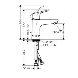 Смеситель для раковины Hansgrohe Focus 31607000