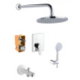 TEVIS Промо-комплект встраиваемый для ванны, хром