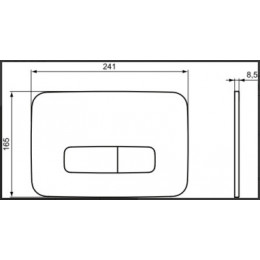 R0459GN OLEAS™ M3 Механическая панель смыва, двойной смыв, Silver Storm (серебряный шторм)
