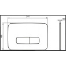 R0459GN OLEAS™ M3 Механическая панель смыва, двойной смыв, Silver Storm (серебряный шторм)