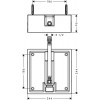 26471180 Скрытая часть верхнего душа Hansgrohe 26471180, 260×260 мм