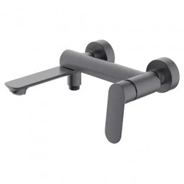 Alanti Cмеситель для ванны с ручным душем, серый графит