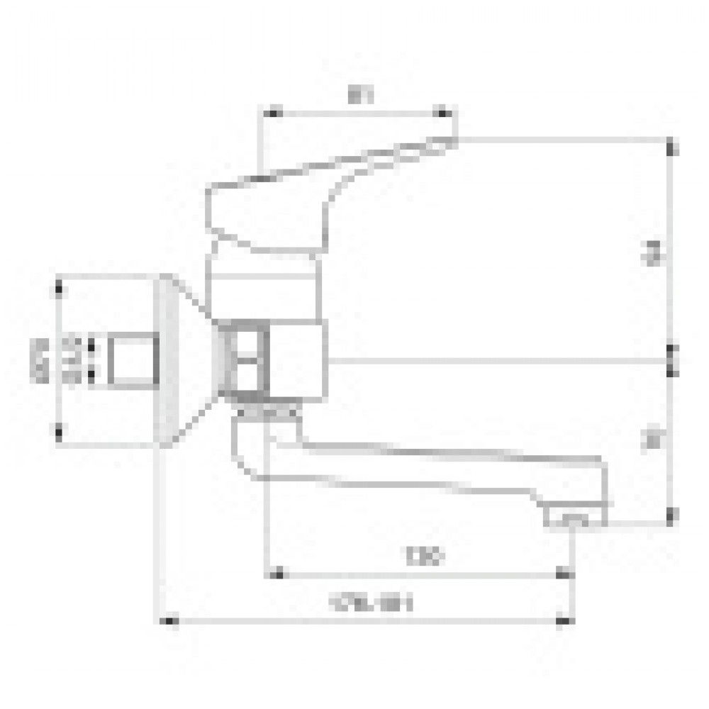BA368AA NEXT Смеситель для умывальника, монтаж на стандартных эксцентриках