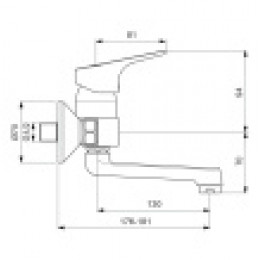 BA368AA NEXT Смеситель для умывальника, монтаж на стандартных эксцентриках
