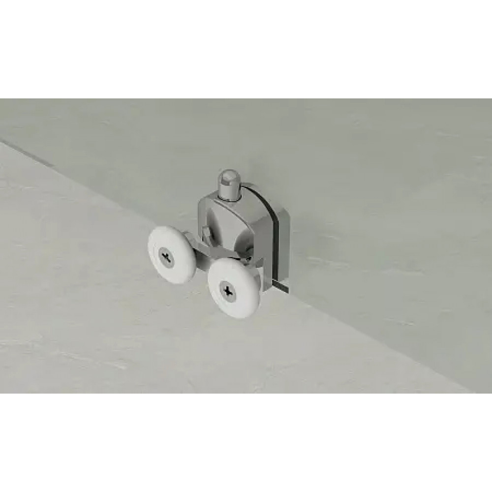 Дверь в нишу, раздвижная CS-AB04C-150 150x190，профиль хром，6 мм прозрачное стекло, профиль хром