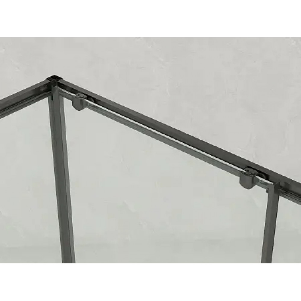 Душевое ограждение CS-AB02B-129 120x90x190，профиль черный матовый，6 мм прозрачное стекло