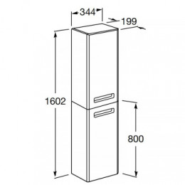 Шкаф-колонна The Gap Original L терракота, левая