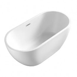 BLANCA Ванна акриловая отдельностоящая  в комплекте с сифоном и металлической рамой 1500x750x580 мм