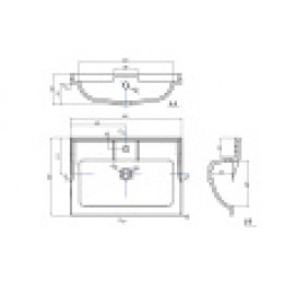 Фабиа 650 Раковина бел.