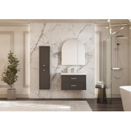 Санта-Барбара 80 Зеркальный шкаф графит