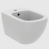 T3552V1 TESI Silk White (Белый шёлк) Подвесное биде, с отверстием под смеситель, с отверстием перелива, с крепежом TT0299598