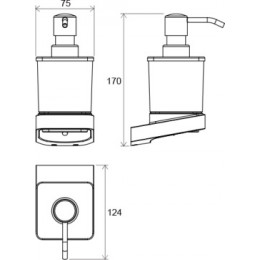 Дозатор для жидкого мыла TD 231