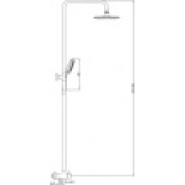 Душевая двойная стойка без смесителя  DS 090.00