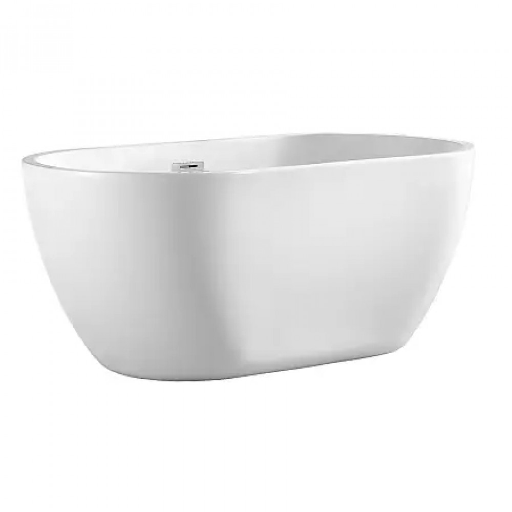 BLANCA Ванна акриловая отдельностоящая  в комплекте с сифоном и металлической рамой 1500x750x580 мм