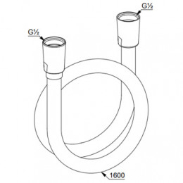 KLUDI LOGOFLEX Душевой шланг, арт. 6105605-00