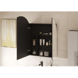 Санта-Барбара 80 Зеркальный шкаф графит