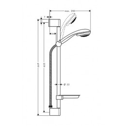 27764000 Душевой набор Crometta 85 Vario