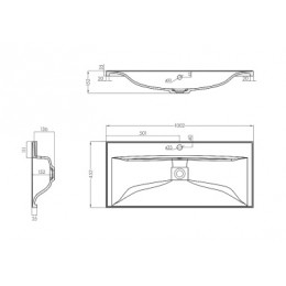 АЙРИС 100 М РАКОВИНА БЕЛАЯ (Аналог Премьер М 1000)
