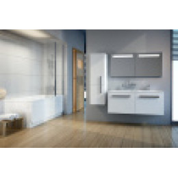 Шкаф боковой SB 350 Chrome R белый/белый